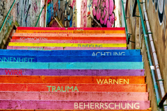 Treppe mit Wortstufen
